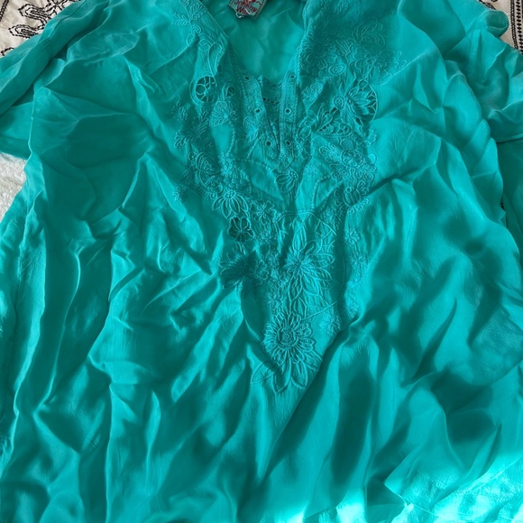 Johnny was Turquoise Tunic - Picture 3 of 9